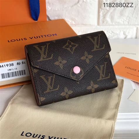 louis vuitton wallet pink inside